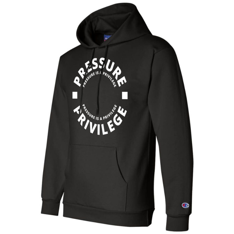 Cbum  Pressure Is A Privilege Champion Hoodie by ronishsilca6 | Artistshot