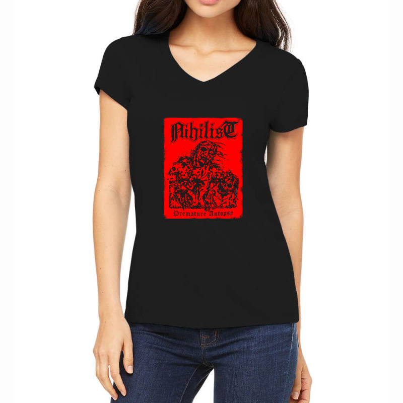 Nihilist- Premature Autopsy Women's V-Neck T-Shirt by EliGWhiteIii | Artistshot