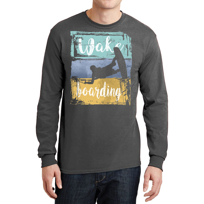 Wakeboarding Retro Wakeboarder Long Sleeve Shirts | Artistshot