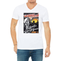 Warren Zevon Vintage Concert Poster At The Austin Opry House V-neck Tee | Artistshot