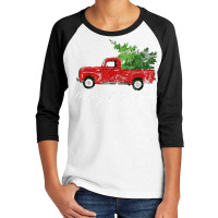 Vintage Wagon Christmas T Shirt   Tree On Car Xmas Vacation T Shirt Youth 3/4 Sleeve | Artistshot