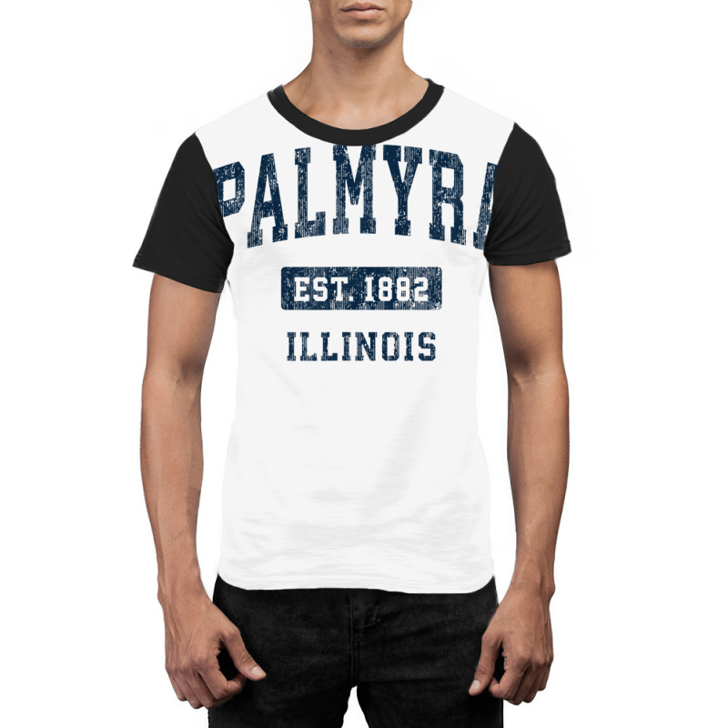 Palmyra Illinois Il Vintage Athletic Sports Design Graphic T-shirt by legatgzlezy | Artistshot