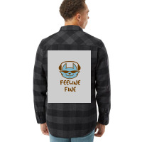 Feeline Fine Chest Design Poster Flannel Shirt | Artistshot