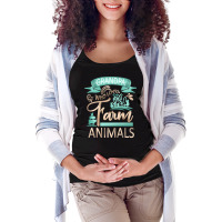 Farm Animals T  Shirt Grandpa Who Loves Farm Animals  Cow Pig Goat Lov Maternity Scoop Neck T-shirt | Artistshot