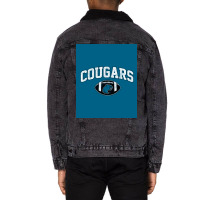 Cougars  Playmakers Poster Unisex Sherpa-lined Denim Jacket | Artistshot