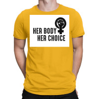 Her Body Her Choice Poster Vintage T-shirt | Artistshot