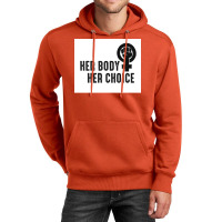 Her Body Her Choice Poster Vintage Unisex Hoodie | Artistshot