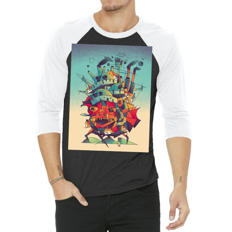 Moving Castle 3/4 Sleeve Shirt by martineliton | Artistshot