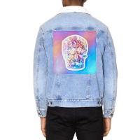 Holograph Skull Poster Boy Unisex Sherpa-lined Denim Jacket | Artistshot