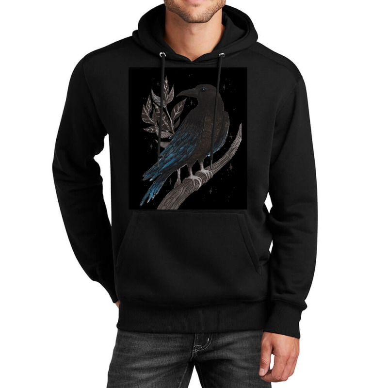 Raven Classic Poster 70s Unisex Hoodie by persiefennink | Artistshot