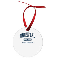 Oriental North Carolina Nc Vintage Athletic Sports Design Ornament | Artistshot