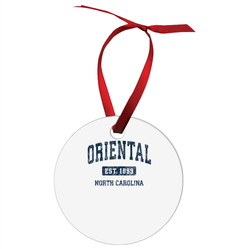 Oriental North Carolina Nc Vintage Athletic Sports Design Ornament | Artistshot