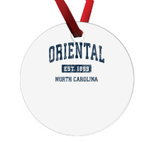 Oriental North Carolina Nc Vintage Athletic Sports Design Ornament | Artistshot