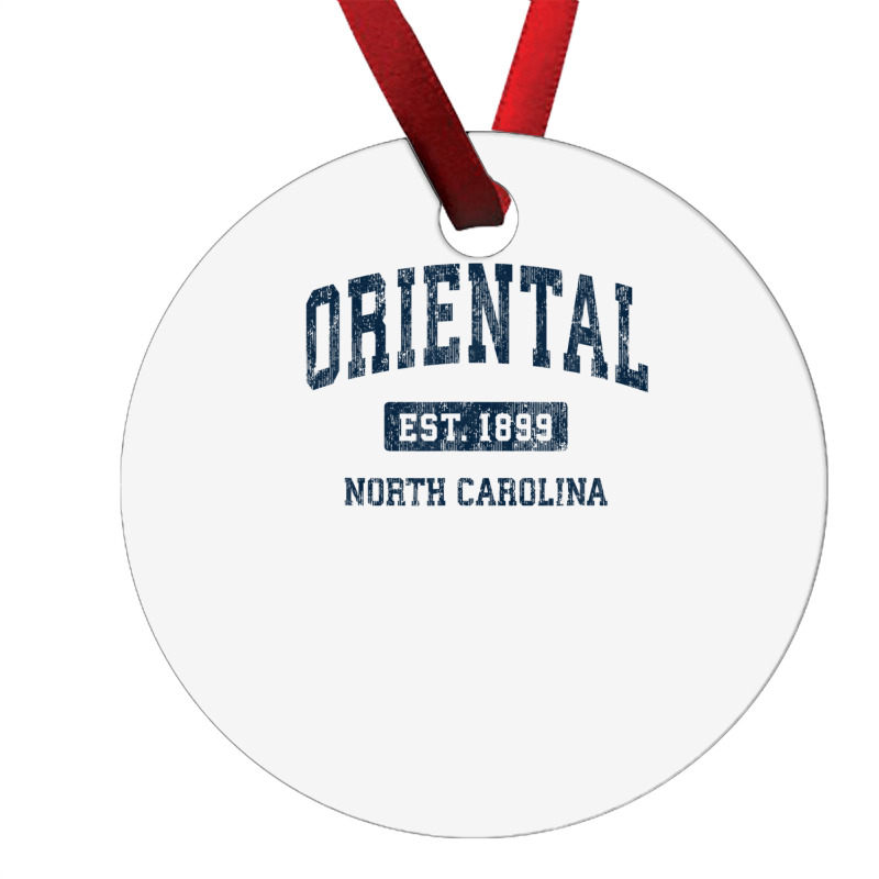 Oriental North Carolina Nc Vintage Athletic Sports Design Ornament | Artistshot