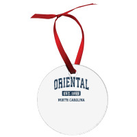 Oriental North Carolina Nc Vintage Athletic Sports Design Ornament | Artistshot