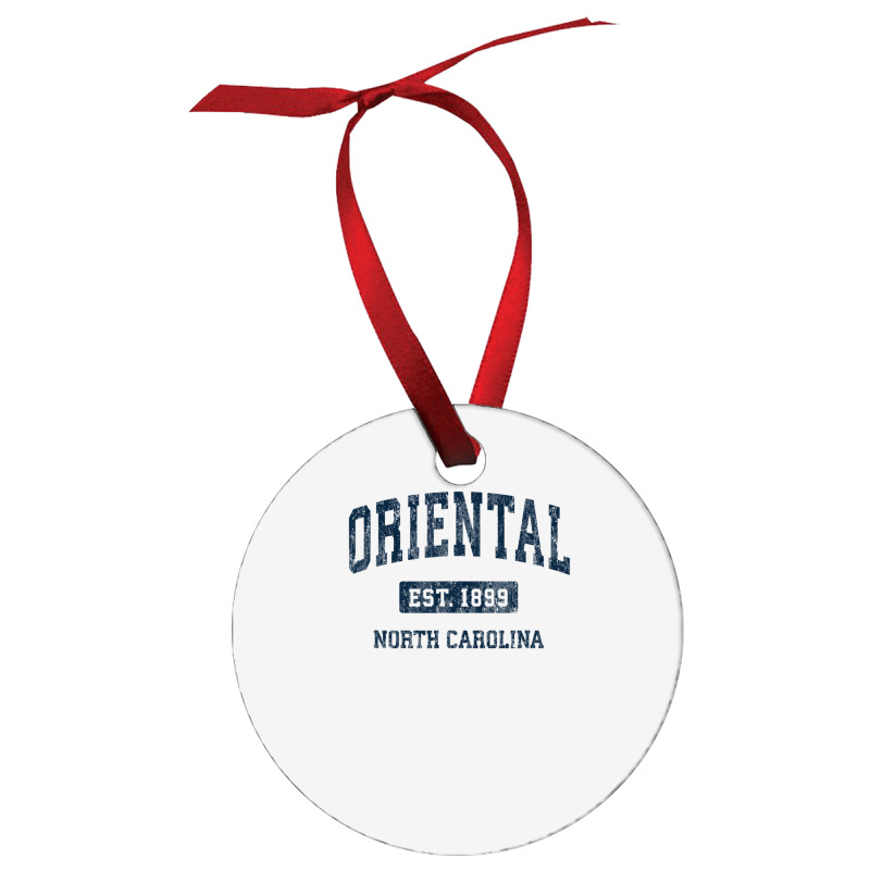 Oriental North Carolina Nc Vintage Athletic Sports Design Ornament | Artistshot