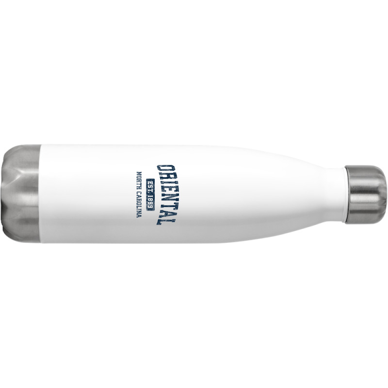 Oriental North Carolina Nc Vintage Athletic Sports Design Stainless Steel Water Bottle | Artistshot