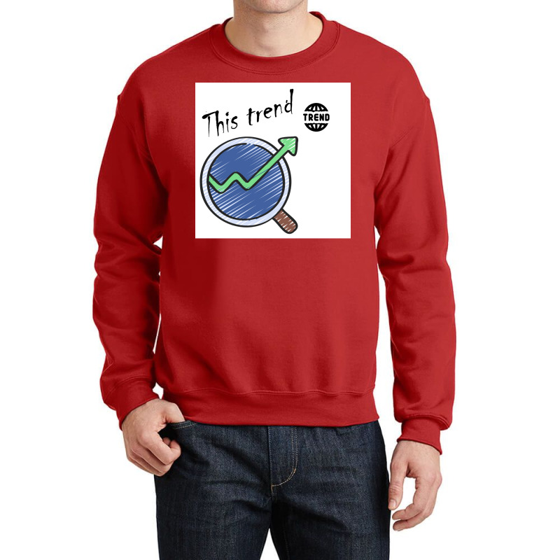 This Trend Poster Green Crewneck Sweatshirt by persiefennink | Artistshot