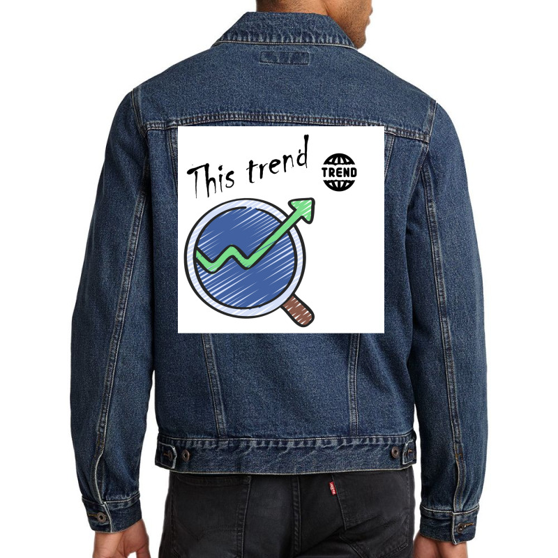 This Trend Poster Green Men Denim Jacket by persiefennink | Artistshot