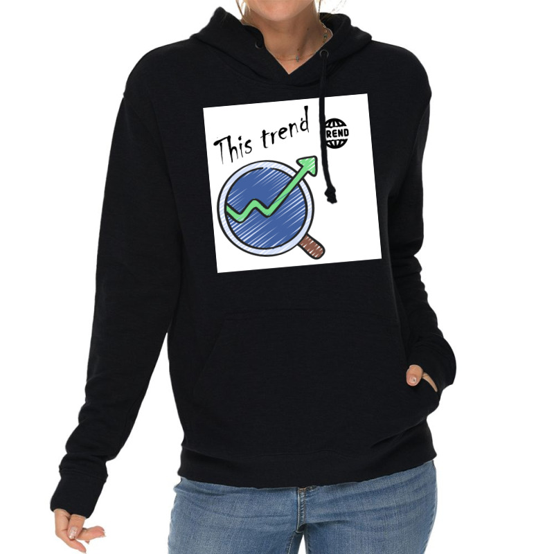 This Trend Poster Green Lightweight Hoodie by persiefennink | Artistshot