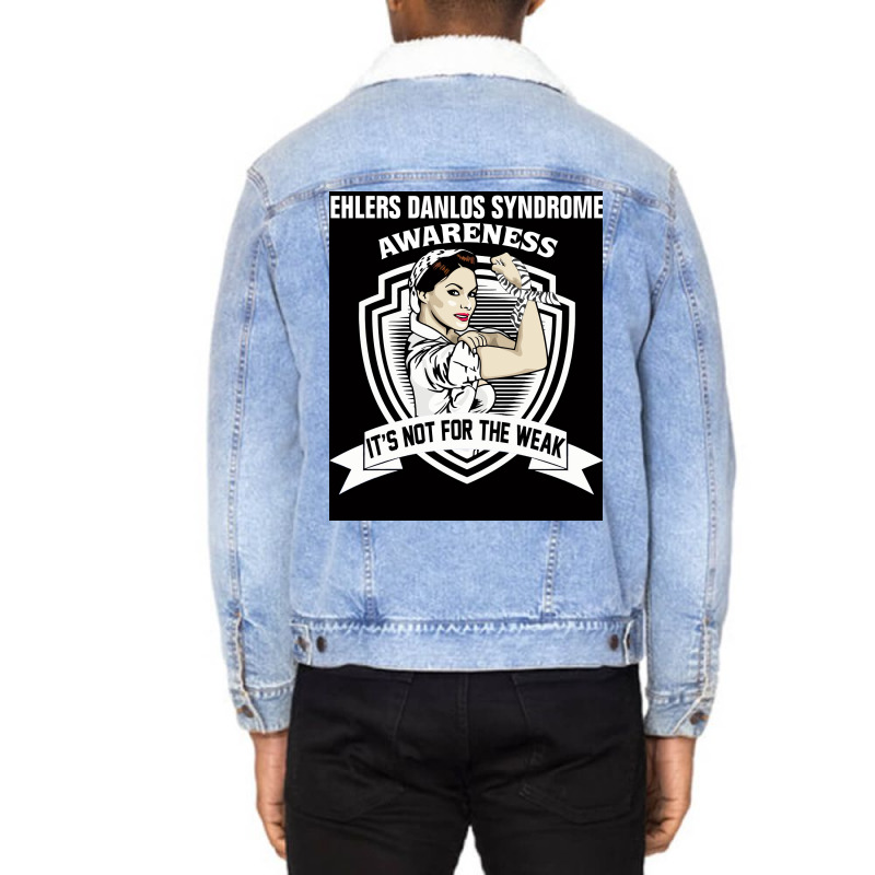 Womenehlers Danlos Syndrome Poster Summer Unisex Sherpa-lined Denim Jacket | Artistshot