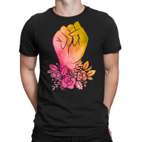 Floral Fist In Watercolor T-shirt | Artistshot