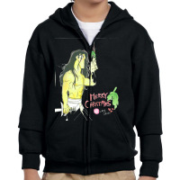 Merry Christmas Love Jack Samurai Jack Youth Zipper Hoodie | Artistshot