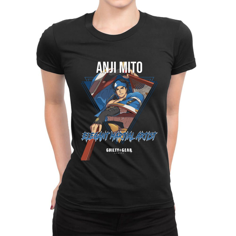 Guilty Gear Strive  Elegant Martial Artist Anji Mito 1 Ladies Fitted T-Shirt by SandraMarianela | Artistshot