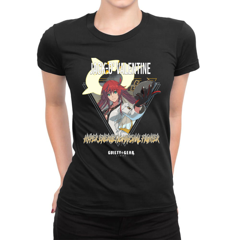 Guilty Gear Strive  Hyper Energetic Marshal Fighter Jacko Valentine 1 Ladies Fitted T-Shirt by SandraMarianela | Artistshot