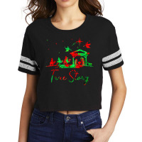 Christmas Nativity True Story Of Jesus Birth Tie Dye T Shirt Scorecard Crop Tee | Artistshot