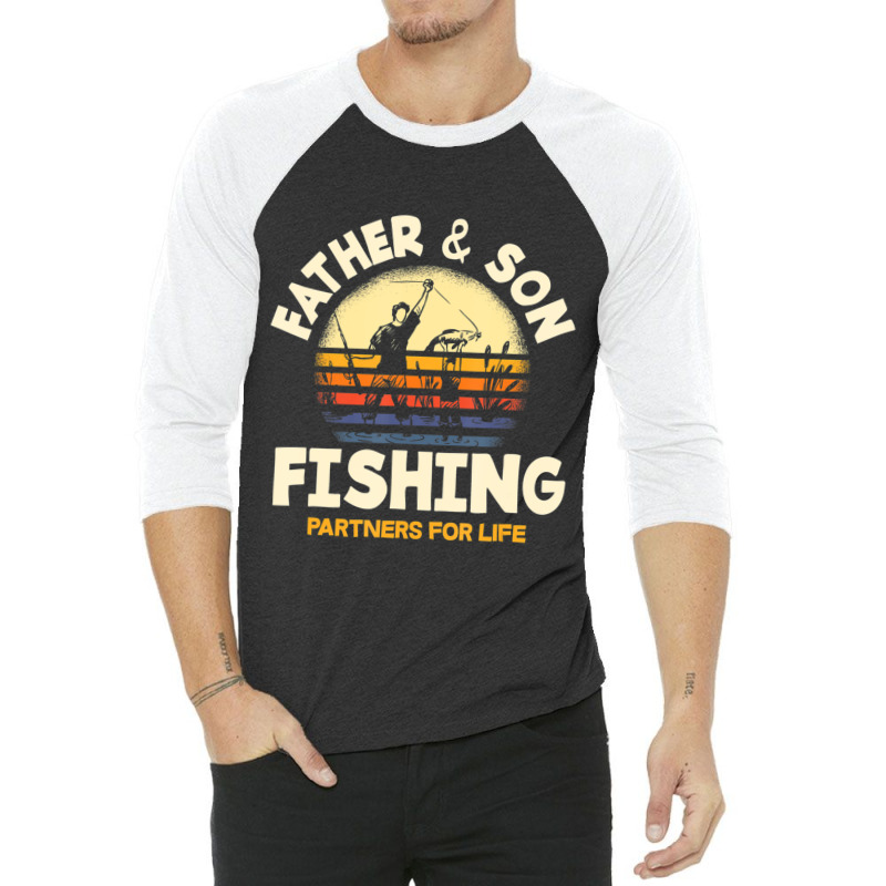 Limited Edition Father And Son Fishing Partners For Life Fishing 3/4 Sleeve Shirt | Artistshot