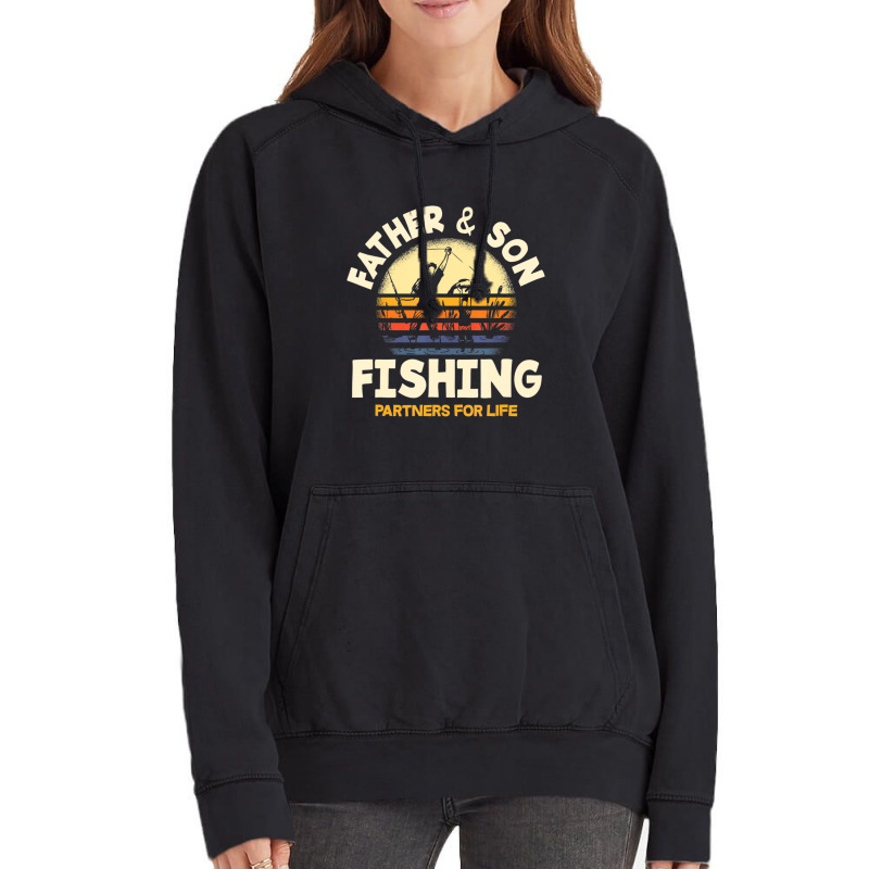 Limited Edition Father And Son Fishing Partners For Life Fishing Vintage Hoodie | Artistshot