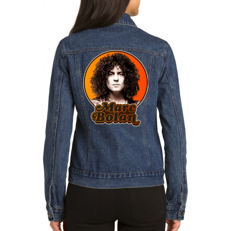 Vintage Retro T Rex Tribute Classic  Music Ladies Denim Jacket by daphnebordetj | Artistshot