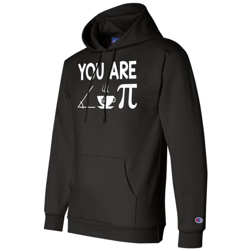 Cutie Pie Acute Tea Pie Funny Pi Day Math Teacher T Shirt Champion Hoodie | Artistshot