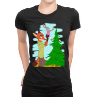 Zootopia Christmas Special Ladies Fitted T-shirt | Artistshot