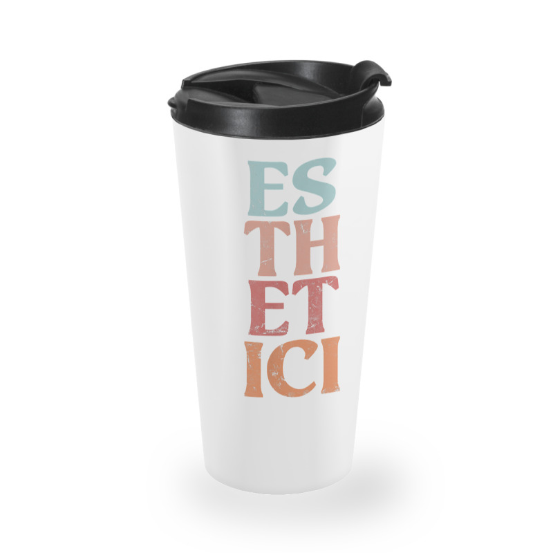 Esthetician Aesthetician Beautician Cosmetology Vintage T Shirt Travel Mug | Artistshot