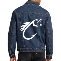 Limited Edition Fish Hook Reel Life Fishing Men Denim Jacket | Artistshot