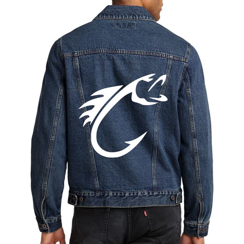 Limited Edition Fish Hook Reel Life Fishing Men Denim Jacket | Artistshot