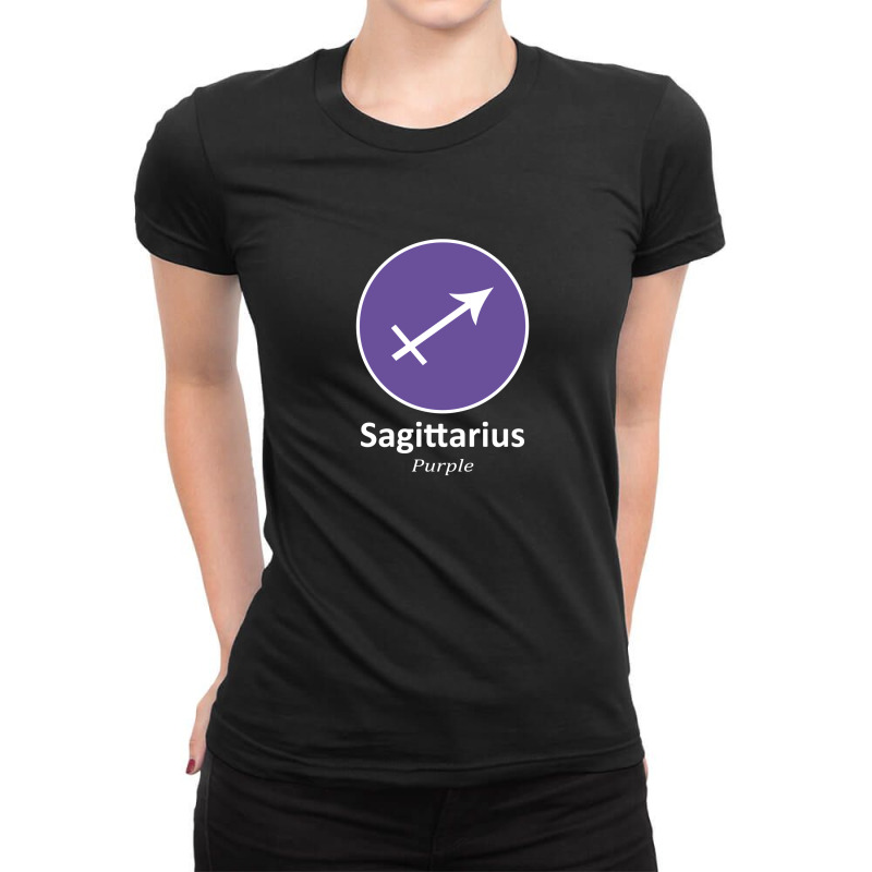 Sagittarius Purple Nft And Metaverse Ladies Fitted T-Shirt by manishjyotistore | Artistshot