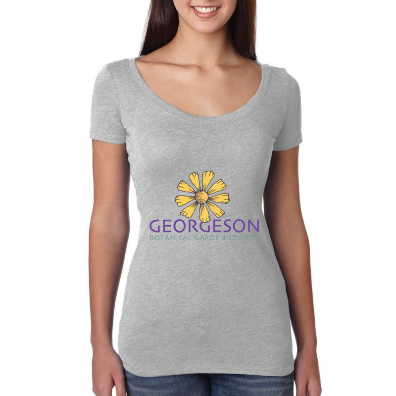 Georgeson Botanical Garden Women's Triblend Scoop T-shirt by Mackeen | Artistshot