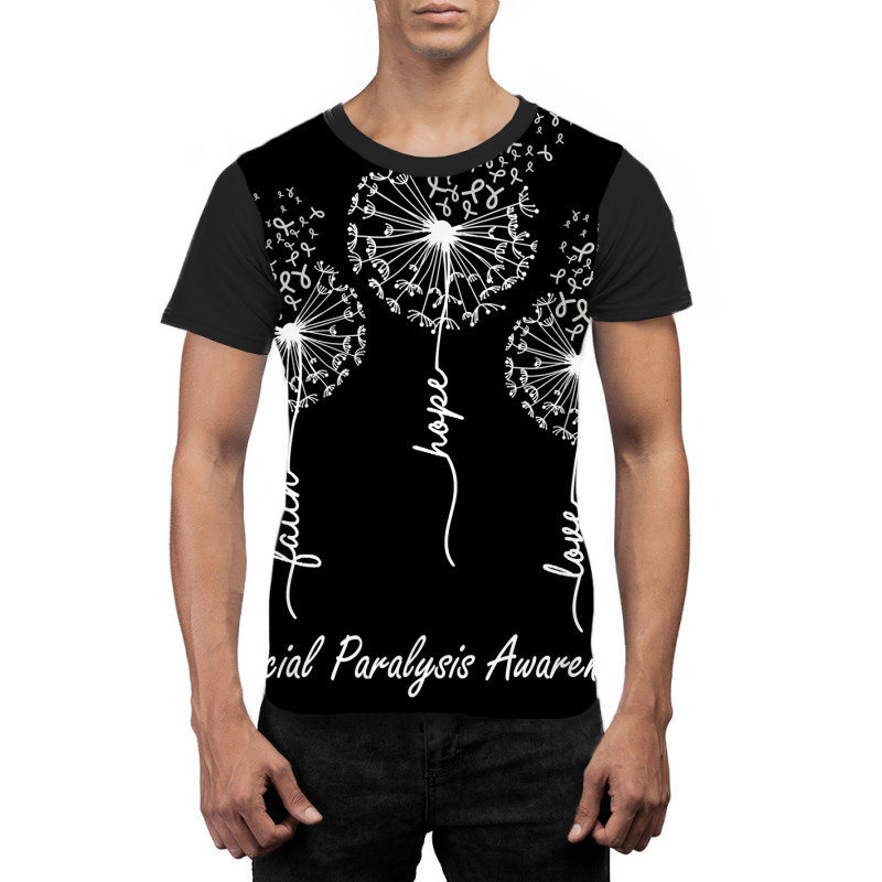 Facial Paralysis Awareness Faith Hope Love Dandelion T Shirt Graphic T-shirt by hyong5i4 | Artistshot