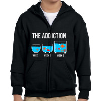 Limited Edition Aquarium Aquarist Fish Addiction Fish Keeping Youth Zipper Hoodie | Artistshot