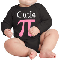 Funny Pi Symbol Shirt Cutie Pie National Pi Day T Shirt Long Sleeve Baby Bodysuit | Artistshot