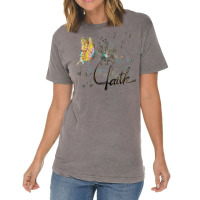 Faith Cute Butterfly Dandelion Flowers Hearts Love Christian T Shirt Vintage T-shirt | Artistshot