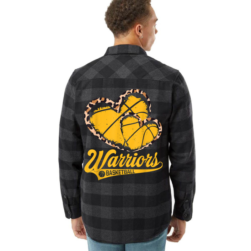 Golden 2022 Basketball Leopard Heart For Men Women Warriors T Shirt Flannel Shirt | Artistshot