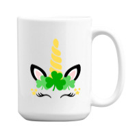 St Patricks Day Unicorn 15 Oz Coffee Mug | Artistshot