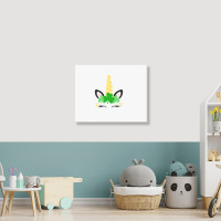 St Patricks Day Unicorn Landscape Canvas Print | Artistshot