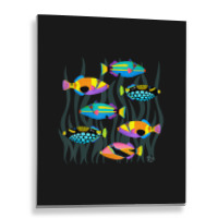 Limited Edition Hawaiian Triggerfish Coral Reef Tropical Fish Metal Print Vertical | Artistshot