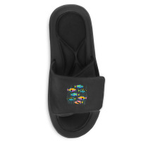 Limited Edition Hawaiian Triggerfish Coral Reef Tropical Fish Slide Sandal | Artistshot