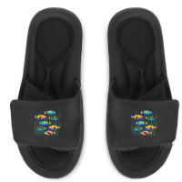 Limited Edition Hawaiian Triggerfish Coral Reef Tropical Fish Slide Sandal | Artistshot